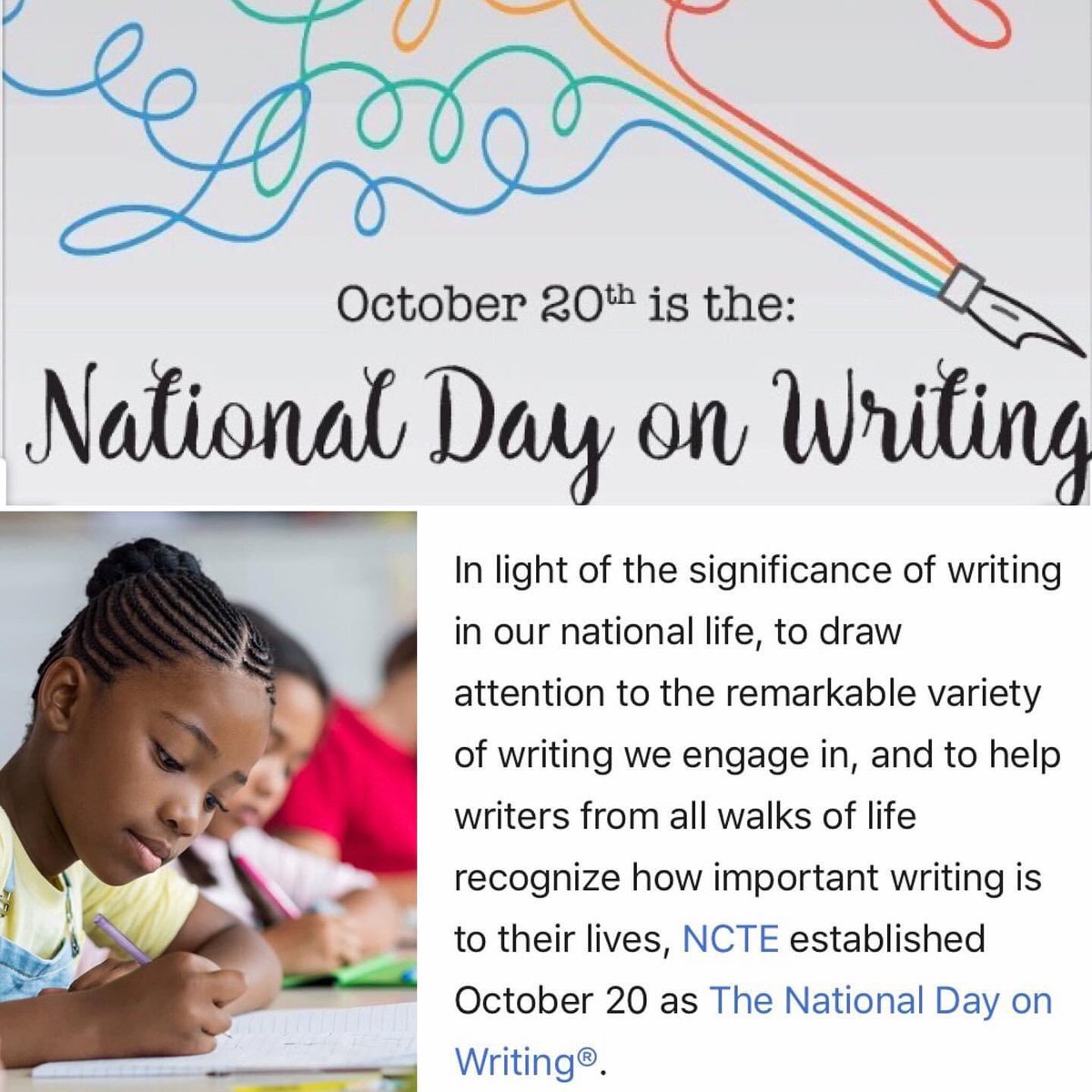 CSUFReading's tweet photo. “I can shake off everything as I write; my sorrows disappear, my courage is reborn.”
— Anne Frank @ncte #nationaldayonwriting https://t.co/inlCkK9OSJ