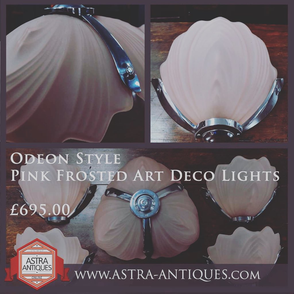 These beauties have been added to the website along with many more items. https://t.co/7ETIS127HE #odeon #pink #artdeco #walllights #decolights #ultimatelighting #astraantiquescentre #hemswell #lincolnshire https://t.co/NxM8joeTlQ