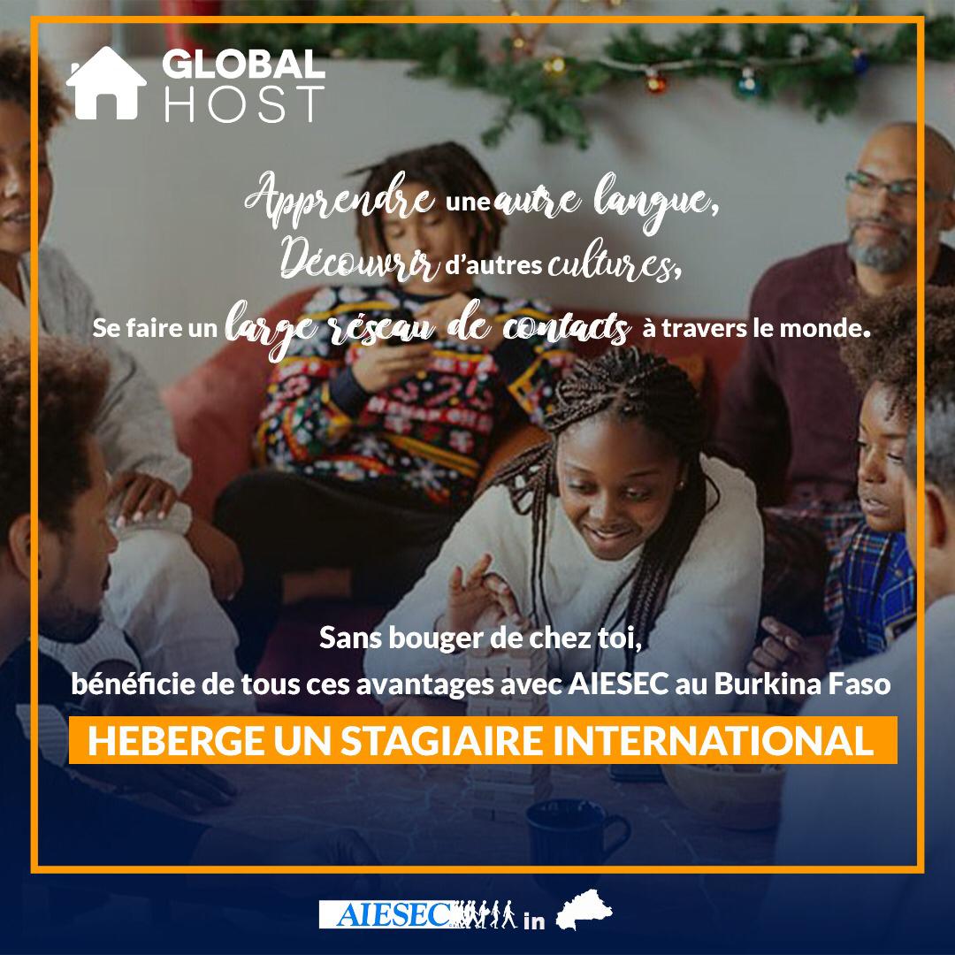 aiesec_burkina's tweet photo. Le Global Host est un programme AIESEC qui consiste à accueillir un étudiant âgé de 18 à 30 ans pour développer son leadership grâce au volontariat.
Clic juste sur le lien ci-dessous : https://t.co/WqDwmfbwol
#GlobalHost
#withaiesec
#LiveTheExperience
#AIESECinBurkinaFaso https://t.co/XP2PbjQ2u5