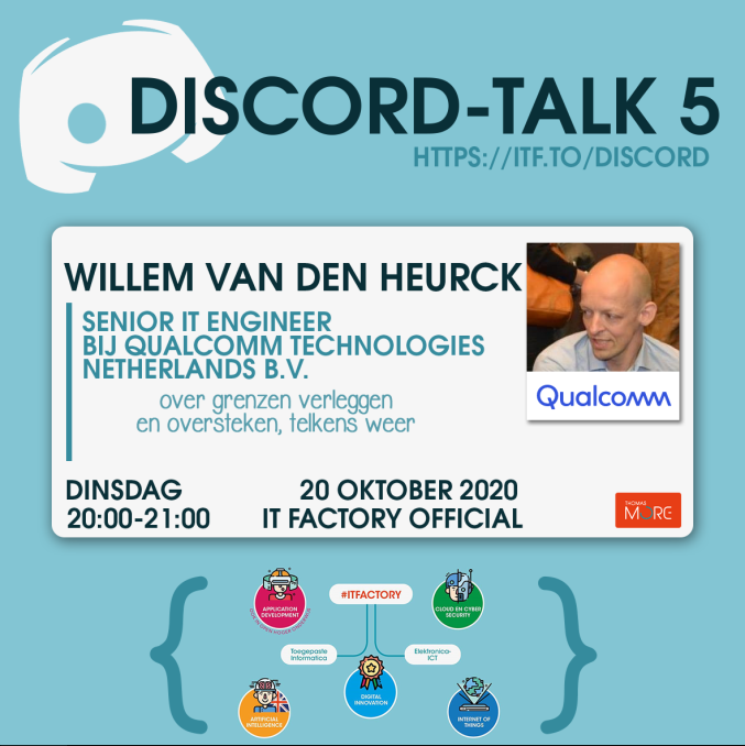 ToonDeBie's tweet photo. Opnieuw die buitenlandse stage die dit keer Sr. IT Engineer Willem Van den Heurck op weg heeft gezet naar een succesvolle carrière. Hard werken bij een multinational als Qualcomm en toch een gezonde work-life balance behouden maakt een mens gelukkig! #thomasmore #itfactory https://t.co/G5P0EqYVpS