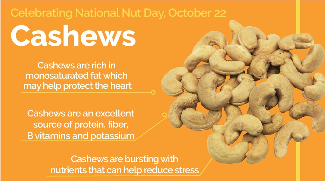 National Nut Day is October 22. We are celebrating all week with fun facts about some of our favorite nuts.

Today's nut is actually a fruit too!