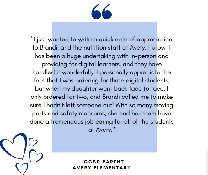 CCSDGaSNP's tweet image. Messages like this really make our day! We love what we do! #ccsdfam #fuelingga #ccsdcares