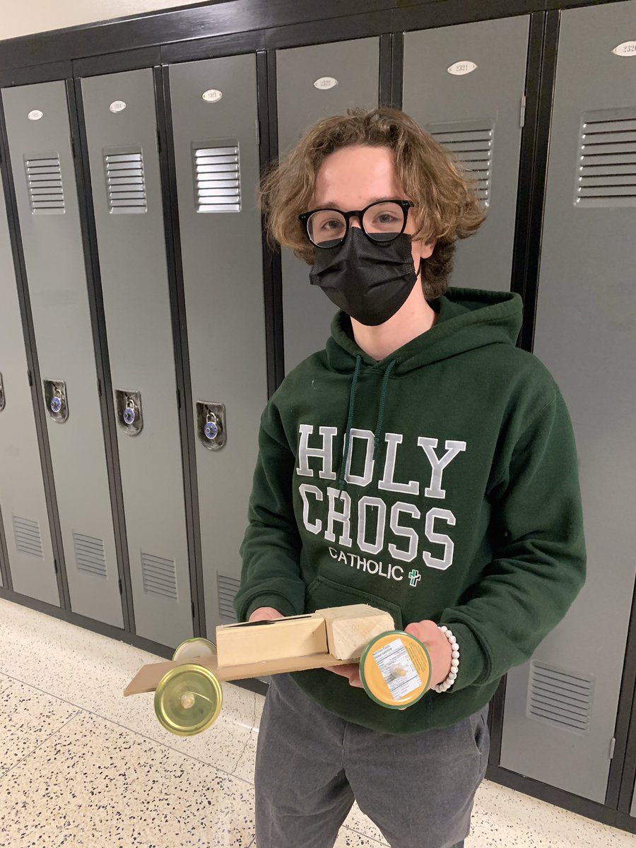 hcwethenorthend's tweet image. Pink Lightning, WALL-E and many more competed in Mr. Swick’s ‘Car Distance Challenge.’ Very cool but definitely needs a better name. #WeTheNorthEnd #vroomvroom #workinmotion #itsallaboutthename