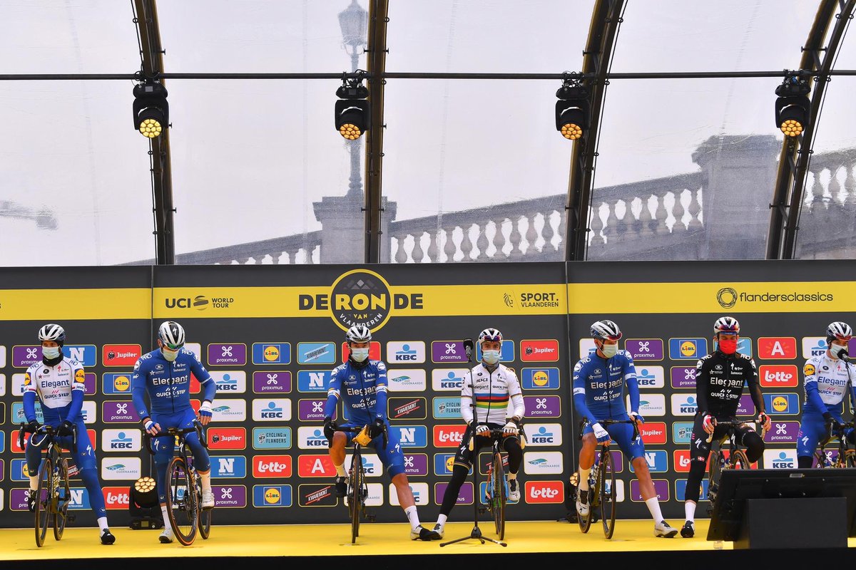 Deceuninck's tweet image. Elegant in victory, Elegant in defeat. We were all hoping for an even better final, but thanks to the entire team for giving it all you've got! @deceuninck_qst 

#RVV2020 #RVV