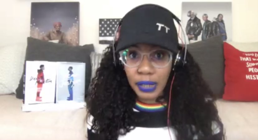 <a href="/getnicced/">Nic Hick 🚬⚡️🇺🇸</a> describes her experiences watching the Black Lives Movement that inspired her to write the book DEAR MARTIN on a virtual visit with <a href="/BWiseCCDS/">Brian Wise</a> <a href="/CMS_Libraries/">CMS Library Media</a> #nicstone