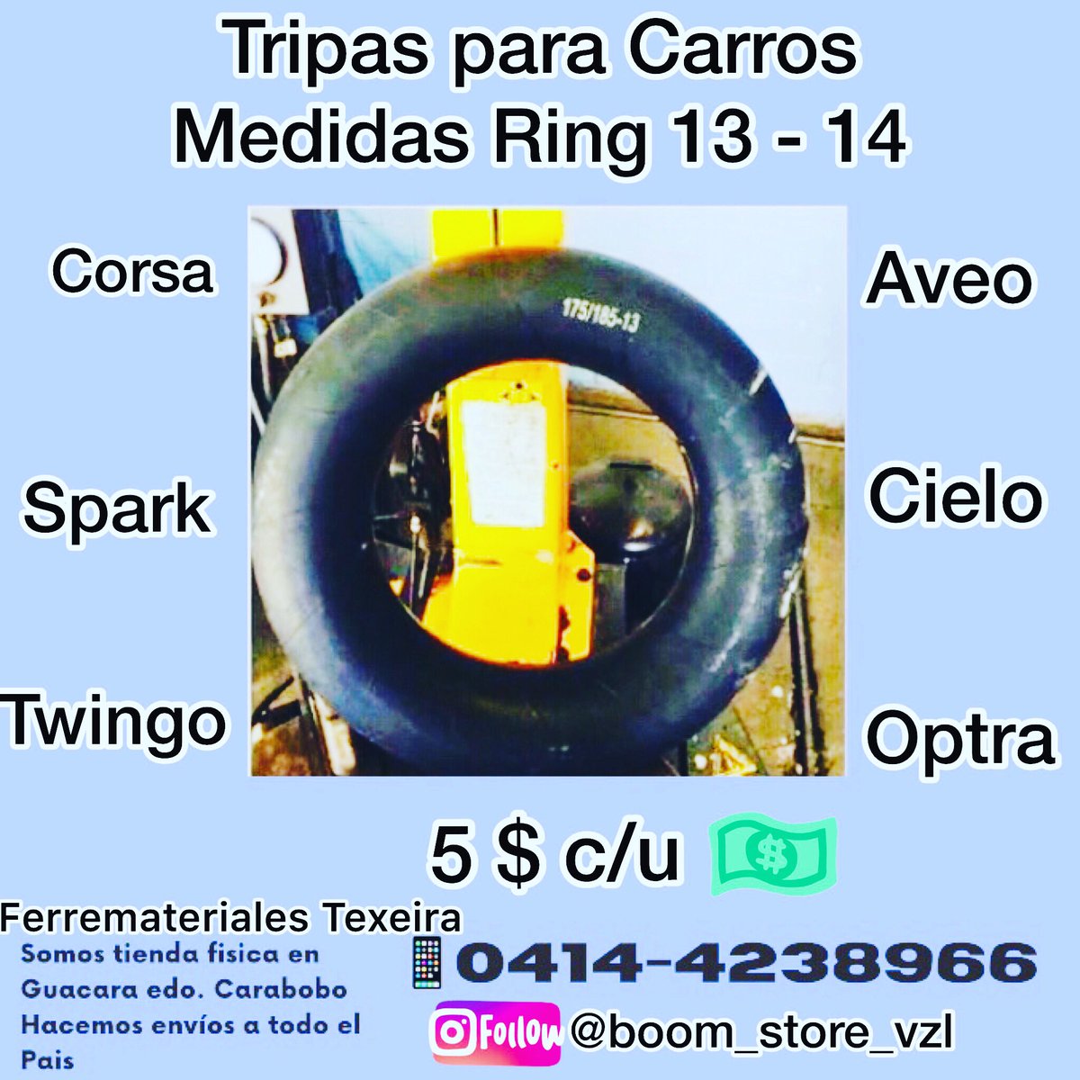 Freddyo70761738's tweet image. Tripas para carros solo 5$ c/u, totalmente nuevas!