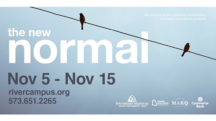 "The New Normal" streams Nov. 5-15, showcasing <a href="/SEMOtheatre/">Dobbins Conservatory T&D</a> students in seven 9-to-12-minute plays recorded <a href="/SERiverCampus/">SoutheastRiverCampus</a>. The plays focus on people grappling to keep things they value most — loved ones, financial stability and dignity — from disappearing bit.ly/2TaOtQr