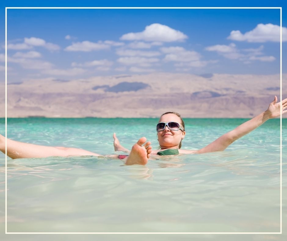 Did you know that the Dead Sea is 8.6 times saltier than the ocean?

Experience the natural buoyancy of the Sea during a tranquil "float" in its healing waters, rich with salt and minerals. Book your Collette tour before October 31, 2020, and get up to 10% off.
