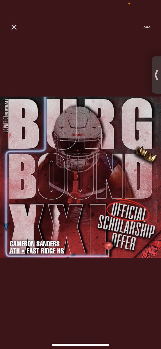 Wow! Blessed to receive another offer from <a href="/UCPatriotFball/">UC Patriot Football</a> 🙏🏾🙏🏾 <a href="/CSmithScout/">Chris Smith</a> <a href="/CoachRivers1/">Coach Rivers</a> @SwellsUC <a href="/ErhsPioneers/">ERHS Pioneers Football</a>