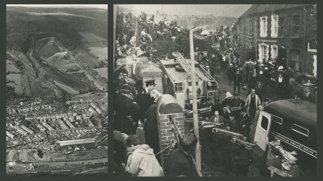 At 9.13am on October 21st, 1966, Tip Number 7 engulfed Pantglas School, Aberfan.

The disaster would claim the lives of 116 children and 28 adults.

Today we remember the victims – and commend those who supported the rescue and casualty arrangements. We will not forget them.

^jm