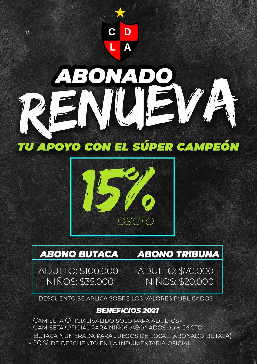 cd_lasanimas's tweet photo. CAMPAÑA ABONADOS 2021 !!
Desde hoy ya puedes abonarte o renovar tu pasión con nuestro club. 
Abónate o renueva en el siguiente link: https://t.co/XSJOCZqKA9

Dudas o consultas al mail abonados@cdlasanimas.cl
Hoy más que nunca tu apoyo es vital para nuestro Club!!
#VamosFantasmas https://t.co/WlzuOZvsDP