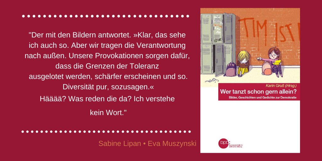 Bpb De على تويتر Schon Lange Bevor Kinder Wahlen Durfen Konnen Sie Sich Eine Meinung Uber Menschenrechte Und Gerechtigkeit Bilden Das Lese Und Bilderbuch Wer Tanzt Schon Gern Allein Greift Dies Auf Und