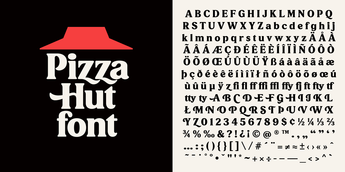 Underconsideration Today On Brand New Linked Commissioned By Gsdm Simon Letters Has Designed A Custom Typeface For Pizzahut T Co Hkcwgndtek T Co 8knvca3kab