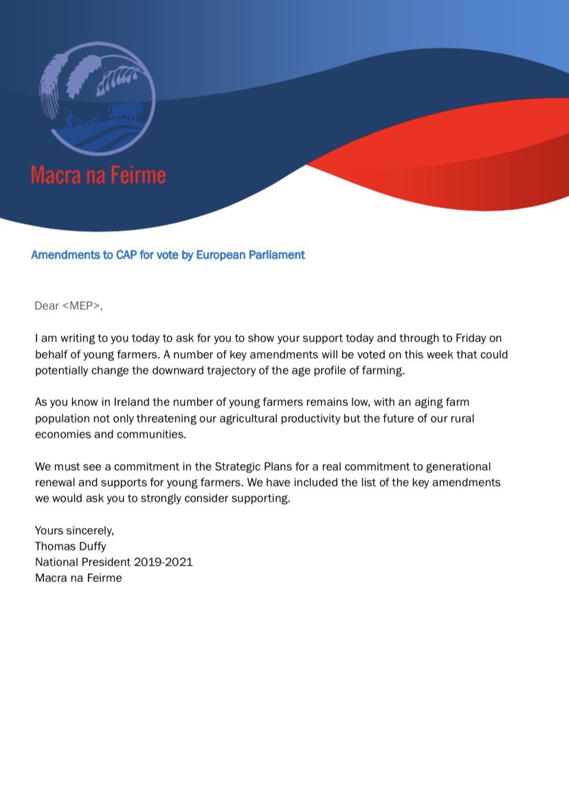 Thanks to the MEPs who took the time to meet with us recently. We know this is a busy week for you &amp; we ask that you keep #youngfarmers in mind when voting #FutureofCAP
