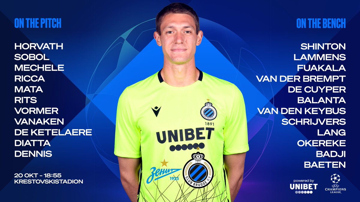 ClubBrugge's tweet photo. 👇🏼👇🏼 #ZenClu #UCL https://t.co/EEcaiVVShq