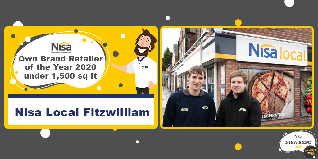 WINNER - Own Brand Retailer of the Year 2020 under 1,500 sq ft - Nisa Local Fitzwilliam
#NisaExpo #NisaExpoAwards