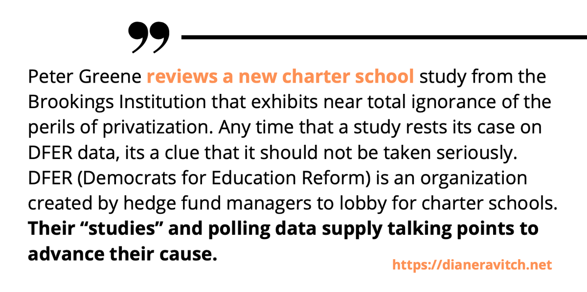 BillHonig1's tweet photo. Peter Greene: The Brookings Institution is in Charter School La-La Land https://t.co/4kYF99xhH4 #edchat via @DianeRavitch https://t.co/vhLP2InVXz
