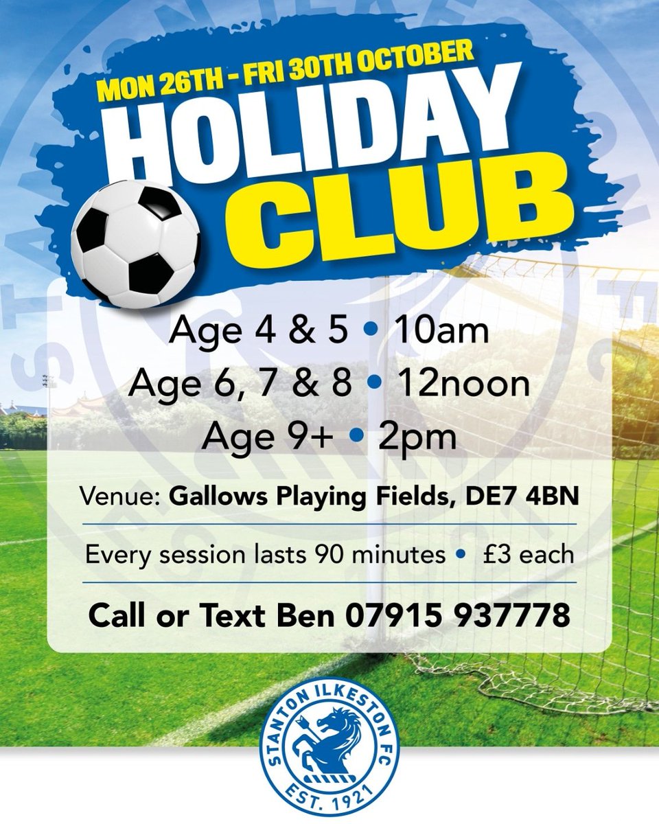 Please share #stantonilkestonfc #oneworldonestanton #football #ironmen #ironladies #halfterm