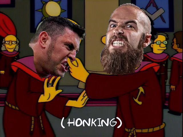 SimpsonsWWE's tweet image. Meanwhile at the Dark Order HQ...

#AEW