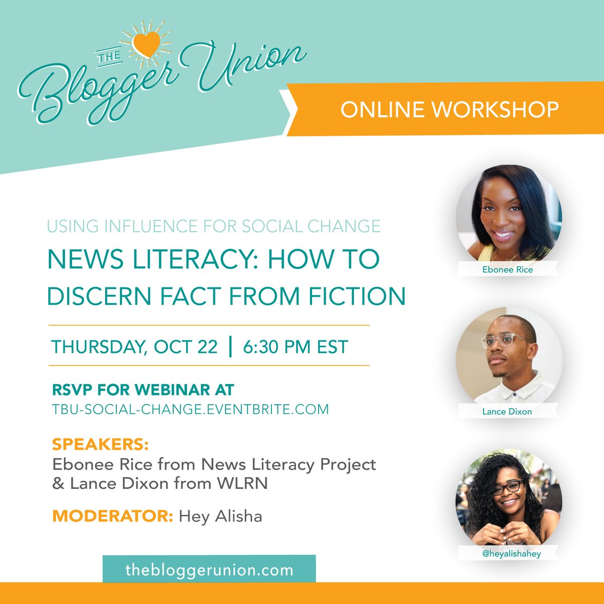 How good are you at recognizing fact from fiction in the news? Join us for a webinar on News Literacy this Thurs. Oct 22nd at 6:30pm with @EboneeSpeaks from <a href="/NewsLitProject/">The News Literacy Project</a>  &amp; <a href="/LDixon_3/">Lance Dixon</a> from <a href="/WLRN/">WLRN Public Media</a>. Click to RSVP here: eventbrite.com/e/news-literac…