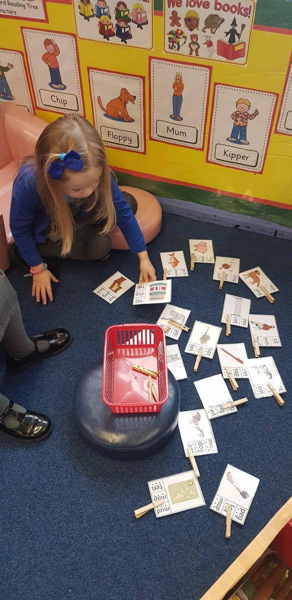 marys_rc's tweet image. Megan and Flora in Reception Class, worked hard today reading CVC words and placing pegs on the correct pictures. #enhancedlearning 
#readingformeaning