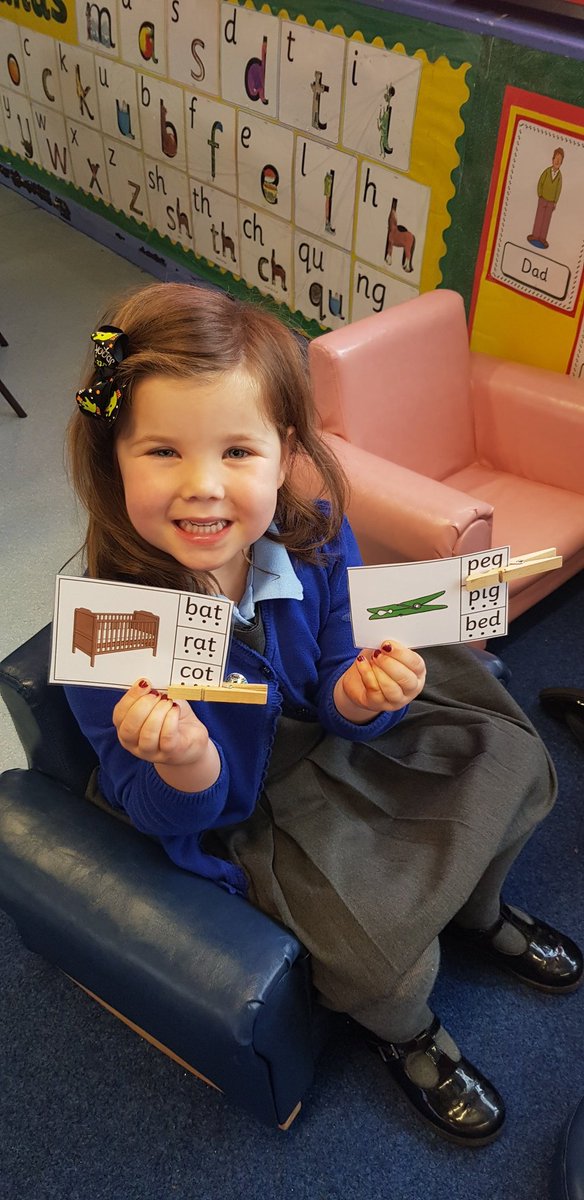 marys_rc's tweet image. Megan and Flora in Reception Class, worked hard today reading CVC words and placing pegs on the correct pictures. #enhancedlearning 
#readingformeaning