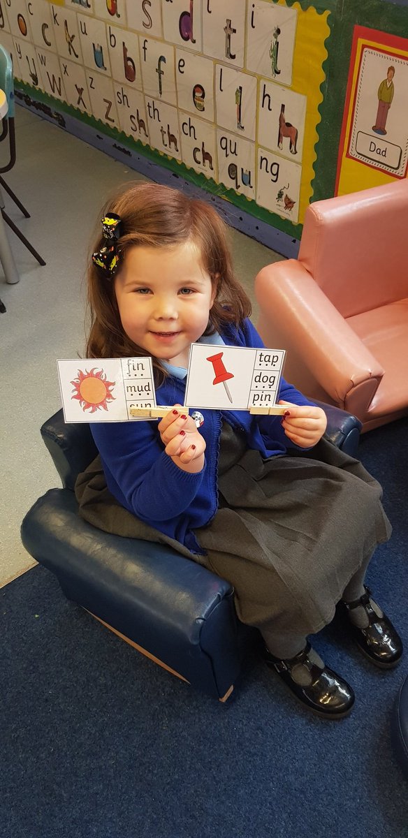 marys_rc's tweet image. Megan and Flora in Reception Class, worked hard today reading CVC words and placing pegs on the correct pictures. #enhancedlearning 
#readingformeaning