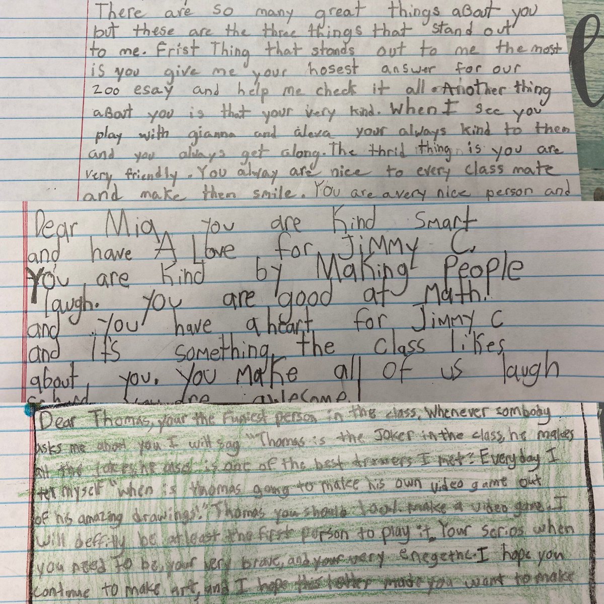 Mrs_Czavar's tweet photo. Today’s Morning Meeting we wrote compliment letters to a classmate to strengthen our classroom community.  💪🏼💙⚓️#oceansidestrong  @OceansideSch2 https://t.co/bEpgNKmOGc