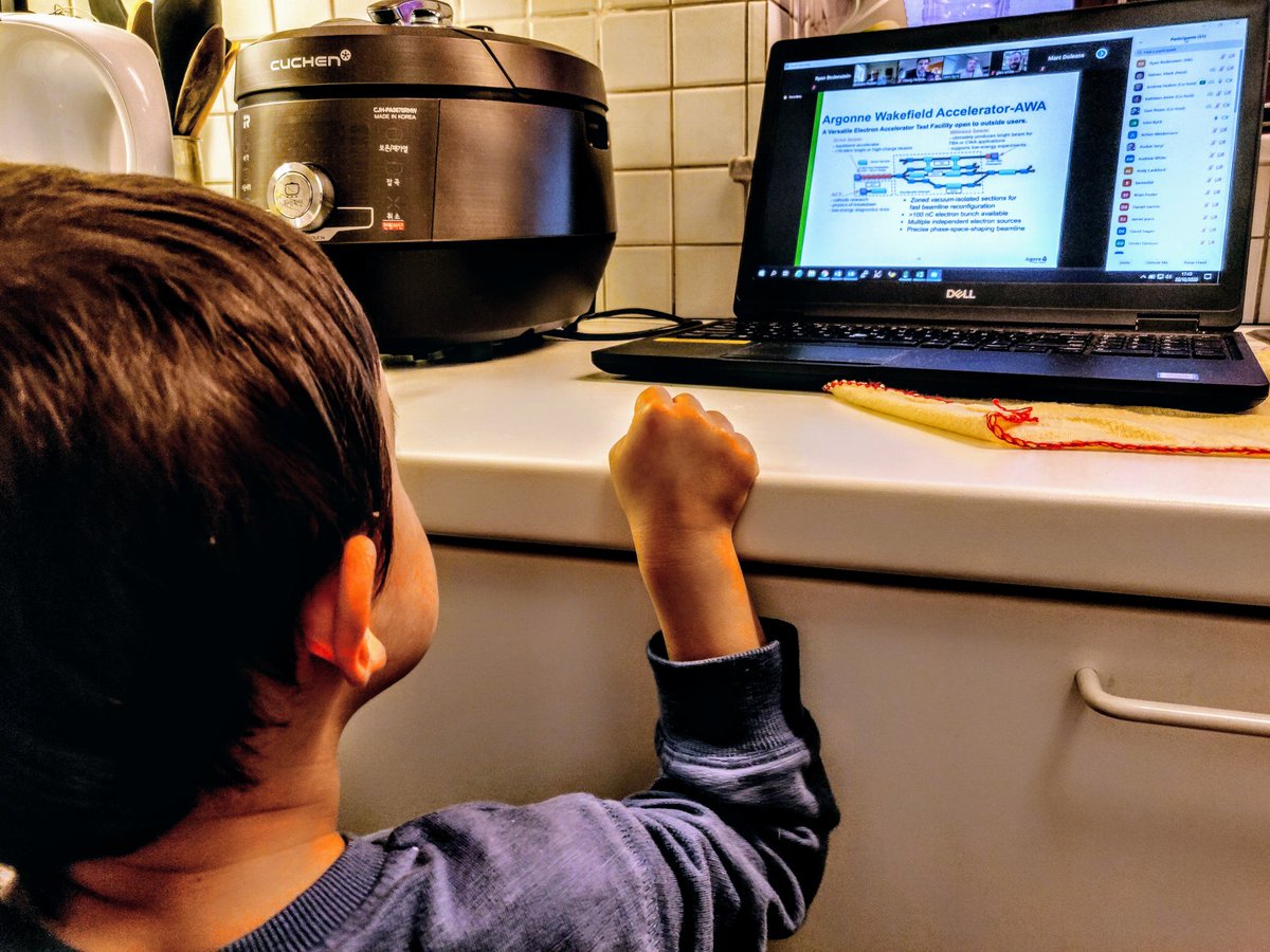 evenkolder's tweet photo. Watching #AWLC2020 while cooking dinner.

It appears that my son is also interested in what @argonne can bring to the table for the #ILC

#GoILC
#Accelerator
#linearcollider https://t.co/LZkx39kQGT