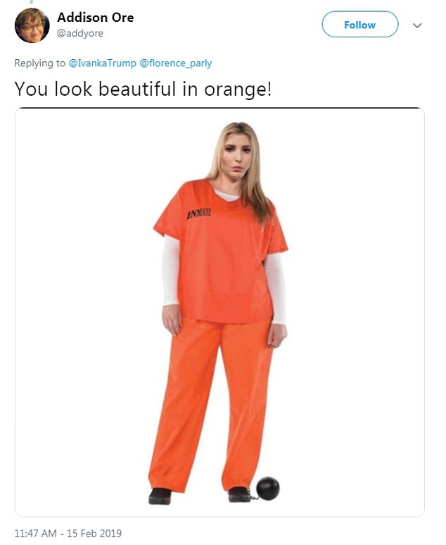 TeriMcGill's tweet photo. @mlauriat 👎🏼#NepotismBarbie 👎🏾#SpoiledElitist 👎#SpoiledBrat #ElitistSnob #ByeIvanka #ByeVanka #BeBestMyAss #KnowNothing #TrumpCrimeSyndicate #TrumpCorruption #TrumpCrimeFamily #TrumpCrimeFamilyForPrison #LockThemAllUp #LockThemUp #LockUpTrumpsKids #IvankaComplicit #IvankaResign #LockHerUp https://t.co/seX1e6qP28