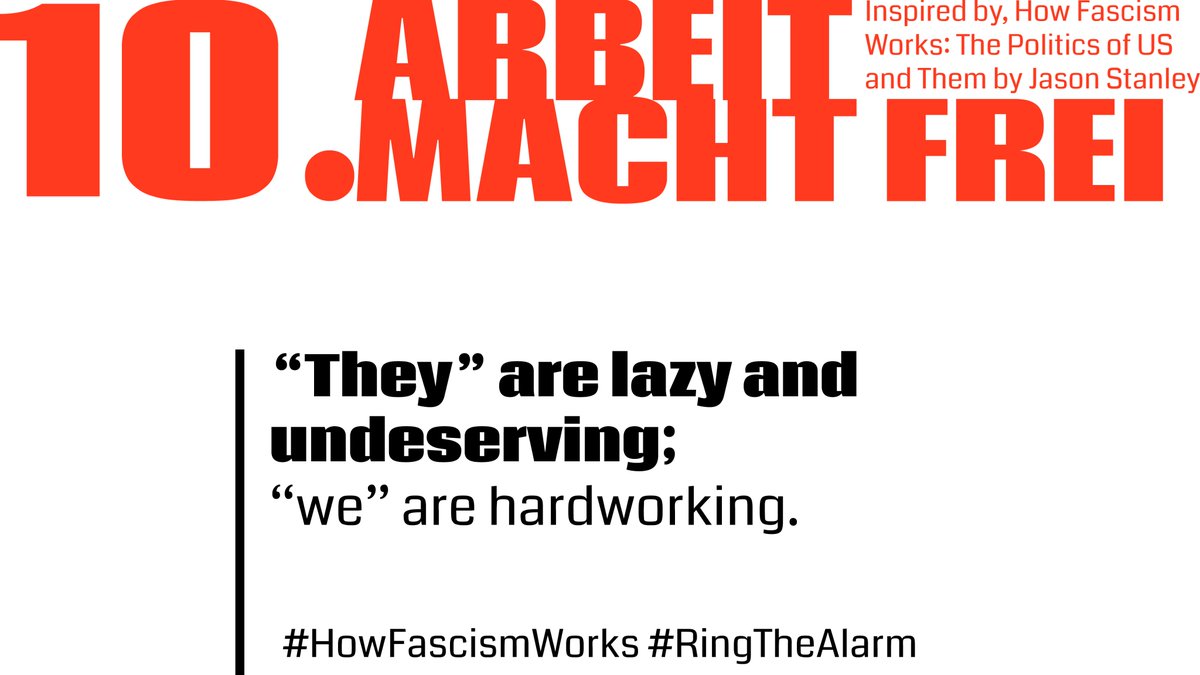 Fascists say that work will set us free, even as they force millions of essential workers to risk their lives in the middle of a deadly pandemic! #FACTS: Only movement building will set us free. Vote. Organize. Mobilize! It’s our only hope.  #FckFascism! (11/12)