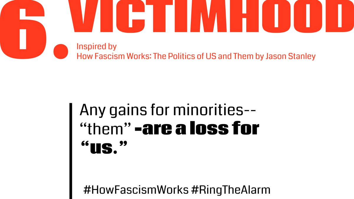 Fascists love to play on a false sense of  #WhiteVictimhood by attacking things like racial sensitivity training - the minimum we can do for racial equity.F*ck fascism by showing up for racial justice every...damn...day.  Plug-into a  @ShowUp4RJ chapter near you. (7/12)