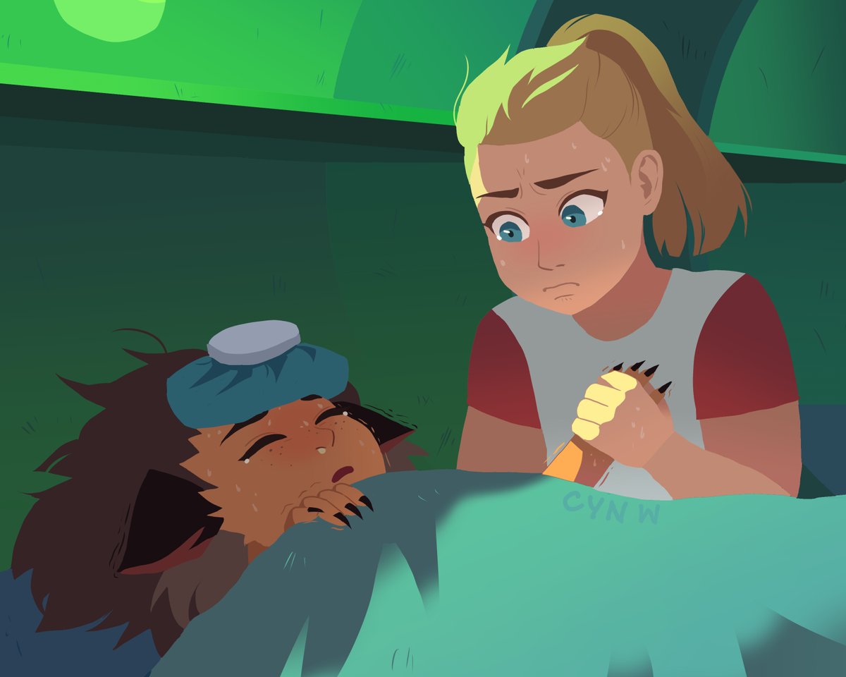 catratober catch up!! day 12: sick #catratober #catradora #shera #spop