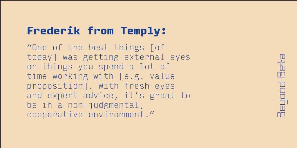 Day 1 is officially done! Check out what Temply's CEO and Co-Founder believes to be one of the main highlights of today: