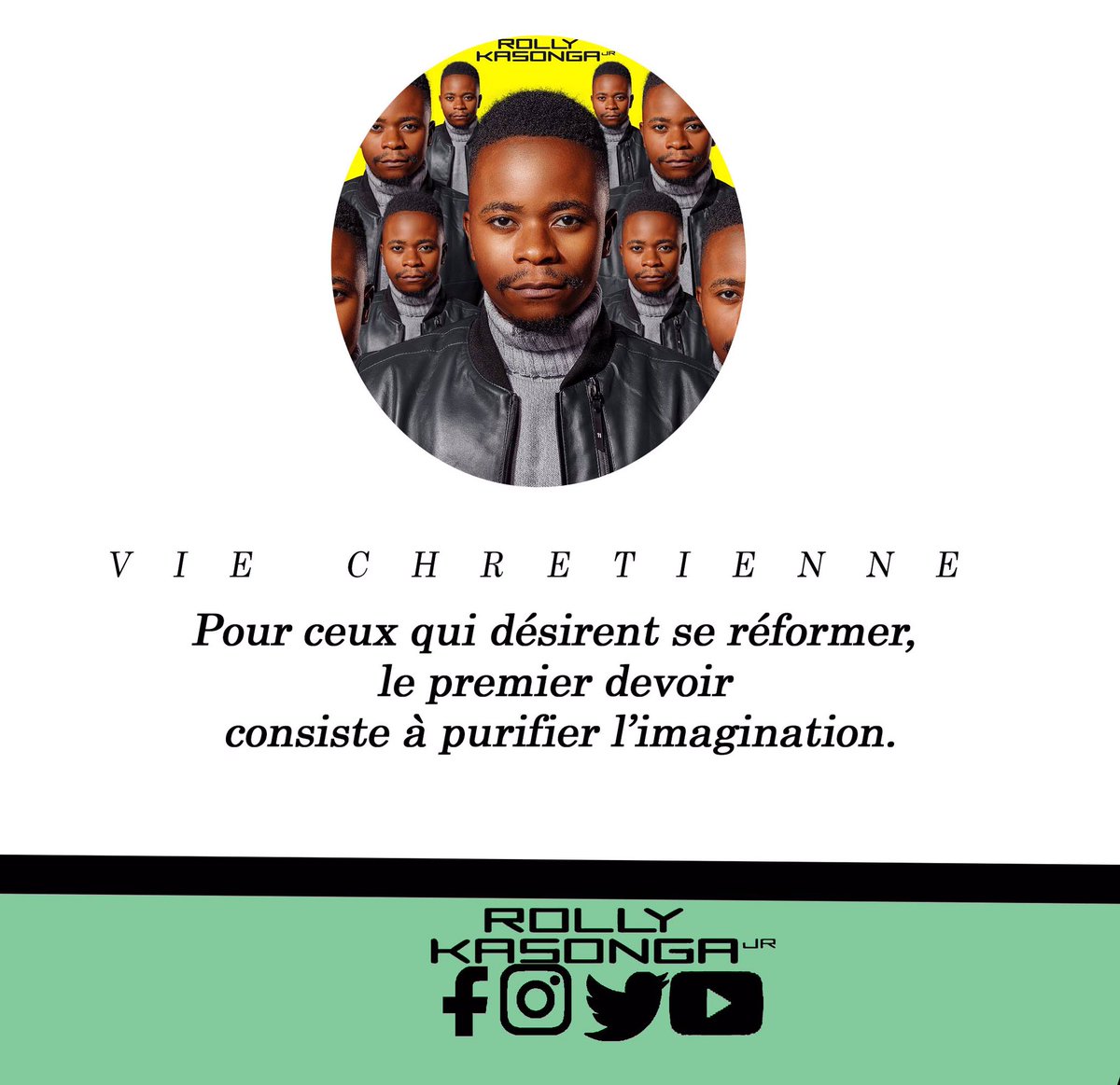 KasongoRolly's tweet photo. 📍📍 V I E - C H R E T I N N E 📍📍
•
Pour ceux qui désirent se réformer, le premier consiste à purifier l’imagination et là le seigneur sera ton guide 🙏🏽🙏🏽🙏🏽
-
#rollykasingajr #viechretienne #jesuschrist #bible #amen #rap #gospel #apôtre #predicateur #music avec @VirelProd https://t.co/E6vQqEc99L