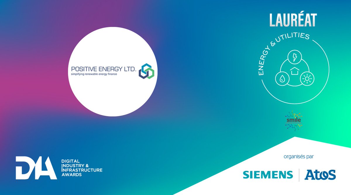 Un grand bravo à <a href="/Positive_Ener/">Positive Energy Ltd.</a>, la #startup lauréate dans la catégorie Energy &amp; Utilities sélectionnée par Atos et <a href="/Siemens_France/">Siemens_France</a>, en partenariat avec le @CEA_officiel, pour la seconde édition des #DIA2020 👏