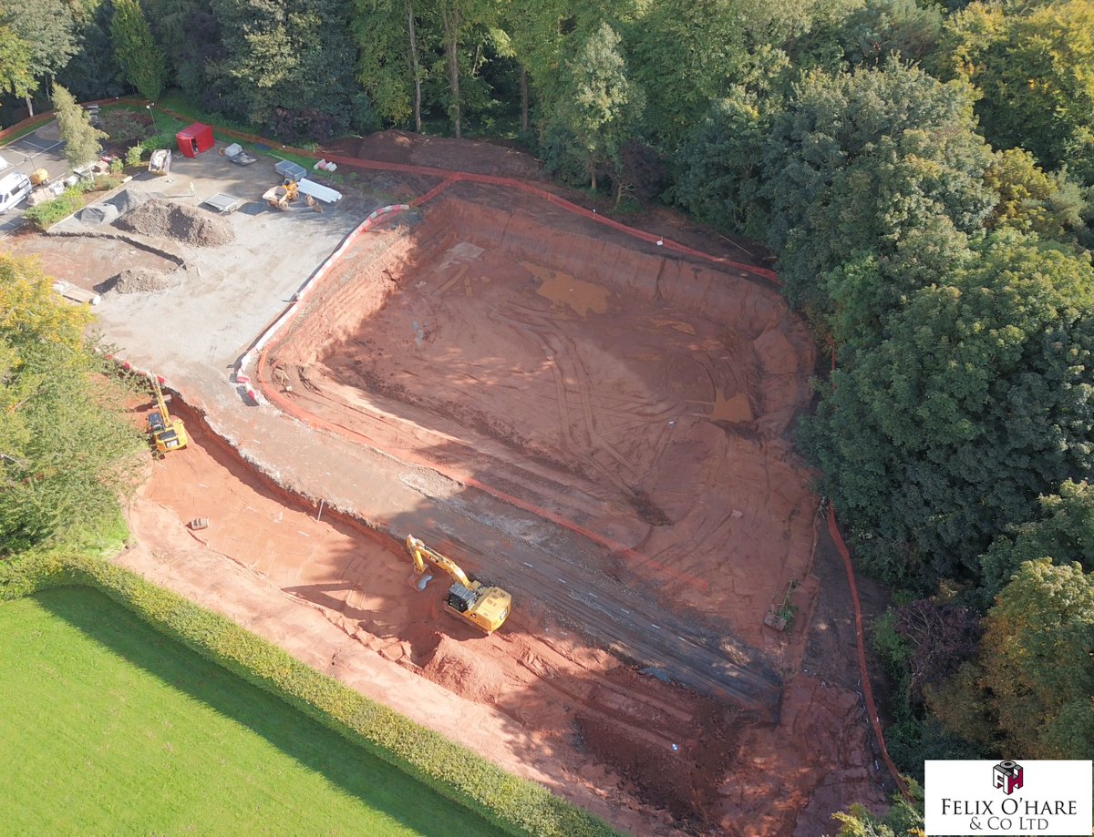 Building work began last Wednesday at Riddel Hall @QUBManagement! So far the contractor has completed the excavation for the basement car park and is about to commence piling as part of the substructure works.