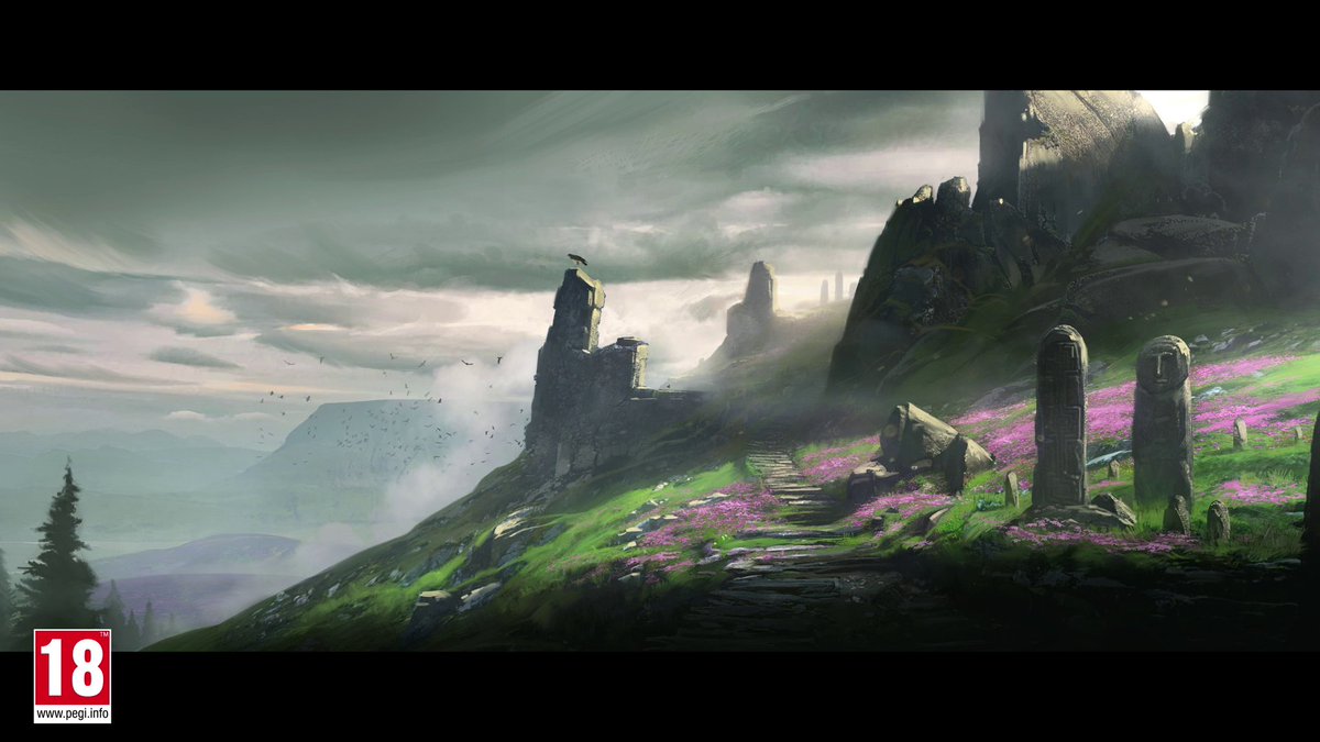 RichGproperty's tweet photo. AccessTheAnimus: Did you say Ireland?! 
Some concept art for the #AssassinsCreed Valhalla: Wrath of the Druids expantion. We will also be able to visit Dublin! https://t.co/LHXGoE0Z0b