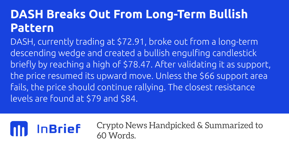 inbriefapp's tweet photo. $DASH https://t.co/hkBtUpVvsz