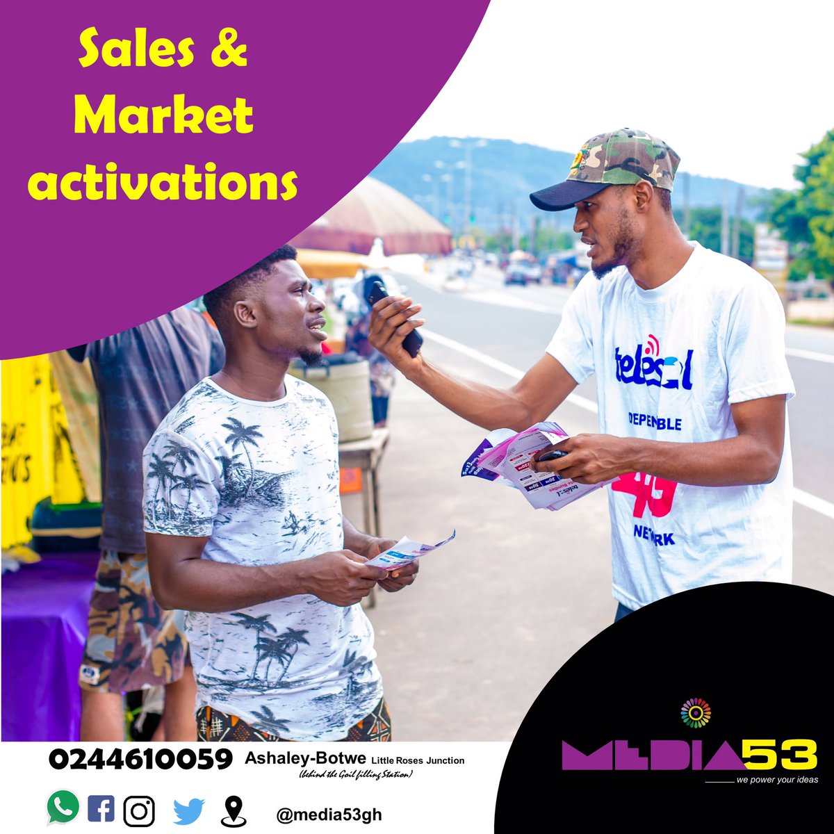 Let us help you sale your brand and products #Media53gh
#ghanawedding
#GhanaNews
#media
#productions
#events https://t.co/xVA3bLDEuw