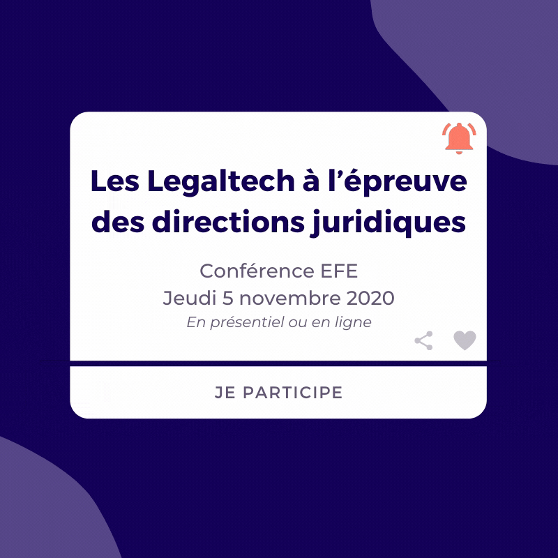 Hyperlex_'s tweet image. 📍 Retrouvez Alexandre Grux (@agrux), notre CEO, à la conférence EFE (@EfeJuridique)

En savoir plus et s'inscrire : bit.ly/3ob0R1e
#Hyperlex #Legaltech #Event