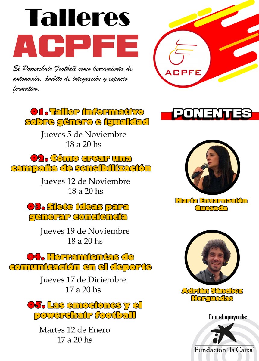ACPFEOficial's tweet photo. 📢 Presentamos el proyecto 𝙄𝙢𝙥𝙪𝙡𝙨𝙤 𝙖𝙡 𝙙𝙚𝙨𝙖𝙧𝙧𝙤𝙡𝙡𝙤 𝙙𝙚𝙡 𝙥𝙤𝙬𝙚𝙧𝙘𝙝𝙖𝙞𝙧 𝙛𝙤𝙤𝙩𝙗𝙖𝙡𝙡 𝙘𝙤𝙢𝙤 𝙝𝙚𝙧𝙧𝙖𝙢𝙞𝙚𝙣𝙩𝙖 𝙙𝙚 𝙖𝙪𝙩𝙤𝙣𝙤𝙢í𝙖, á𝙢𝙗𝙞𝙩𝙤 𝙙𝙚 𝙞𝙣𝙩𝙚𝙜𝙧𝙖𝙘𝙞ó𝙣 𝙨𝙤𝙘𝙞𝙖𝙡 𝙮 𝙚𝙨𝙥𝙖𝙘𝙞𝙤 𝙛𝙤𝙧𝙢𝙖𝙩𝙞𝙫𝙤, apoya @FundlaCaixa ⬇️ https://t.co/GGy2AZht6y