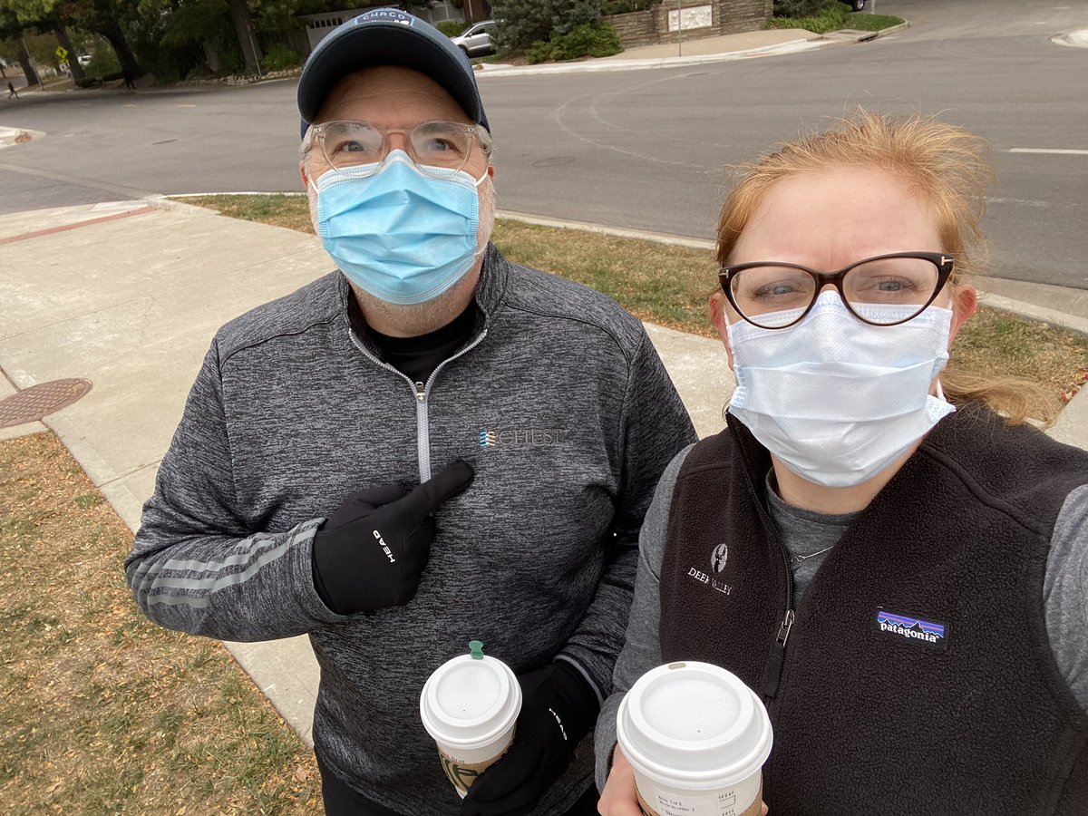 nvhstewart's tweet photo. What are you doing during #chest2020?? I’m enjoying #coffee with @sqsimp and a walk!! #wellness @accpchest https://t.co/HUEc6y4wog