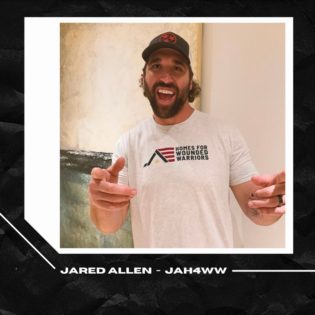 Brand new look, same strong foundation @JaredAllen69 🙌🏼 The @JAH4WW’s new logo reflects the essence of the #AmericanDream — a home that provides safety and security for the men and women whose contributions to our freedom cannot be measured #JAH4WW #SupportVeterans #NFL