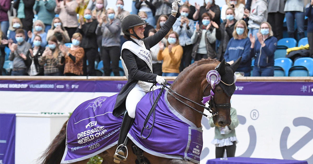 @CathrineDufour and Bohemian Win World Cup on Home Ground
It was another dream double for Dufour at the first leg in Denmark while Germany’s Werth and von Bredow-Werndl finish second and third.
https://t.co/bICsujT4yD https://t.co/Ao3kMxTXnY