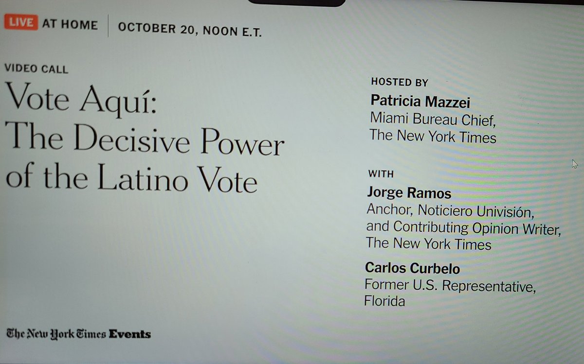 gchacon11's tweet photo. @PatriciaMazzei, moderating a panel with @jorgeramosnews, journalist @UniNoticias, and former Rep. @carloslcurbelo, to talk on diverse Latinx pop, key States, what communities are doing to transform numbers into political power and more #Latinx #LatinosCount https://t.co/edMKQR66bq