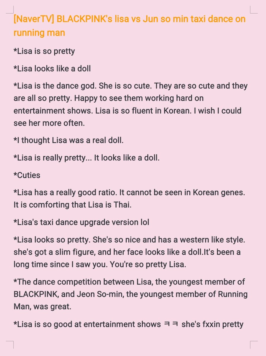 [NaverTV] BLACKPINK's lisa vs Jun so min Taxi dance on running man  Don't repost pls  #LISA  #리사  @BLACKPINK
