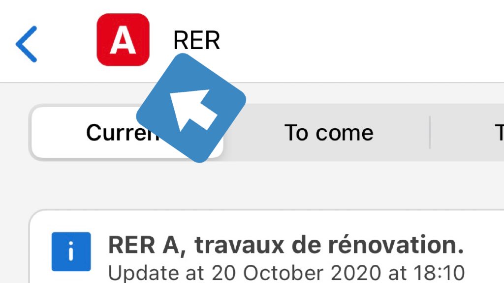 tristan_sacha's tweet photo. Cette apparition des nouveaux logos lors de la MàJ de l’appli #ViaNavigo. 

Ici une comparaison entre l’ancienne et l’actuelle version de l’application pour le @RER_A. https://t.co/Mqj0mskVDF