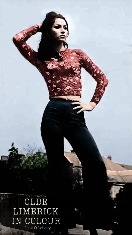 The stunning @CeliaHolmanLee in this colourised vintage photo from the 70's