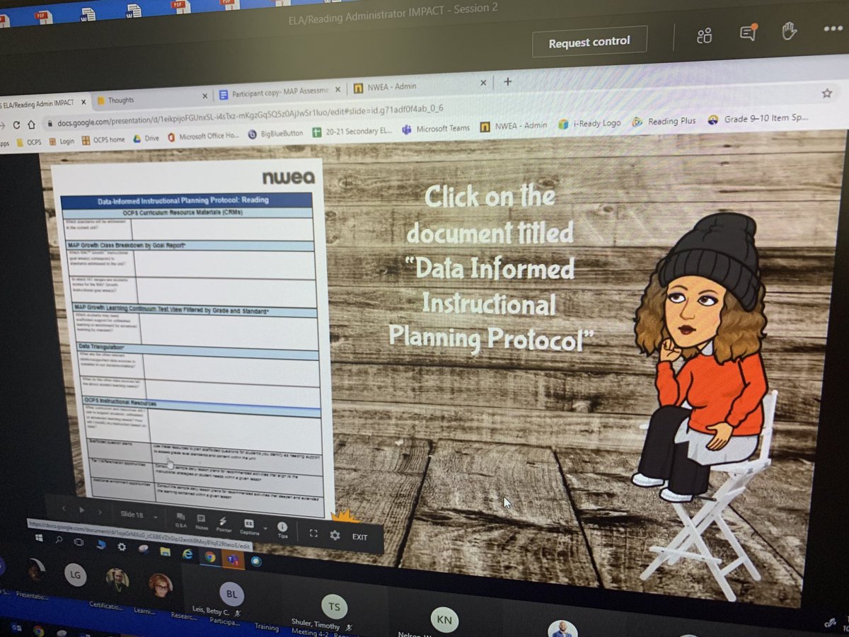 ⁦<a href="/CDLocps/">Curriculum and Digital Learning</a>⁩ partnering with ⁦@hsdocps⁩  Admin today. Right now they are spending time reviewing data and finding ways to address standards not mastered. #ImpactCDL ⁦<a href="/JamesRusso_OCPS/">Dr. James Russo</a>⁩ ⁦@PVillalba_OCPS⁩